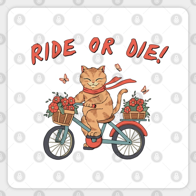 Ride or Die Catana Sticker by Vincent Trinidad Art